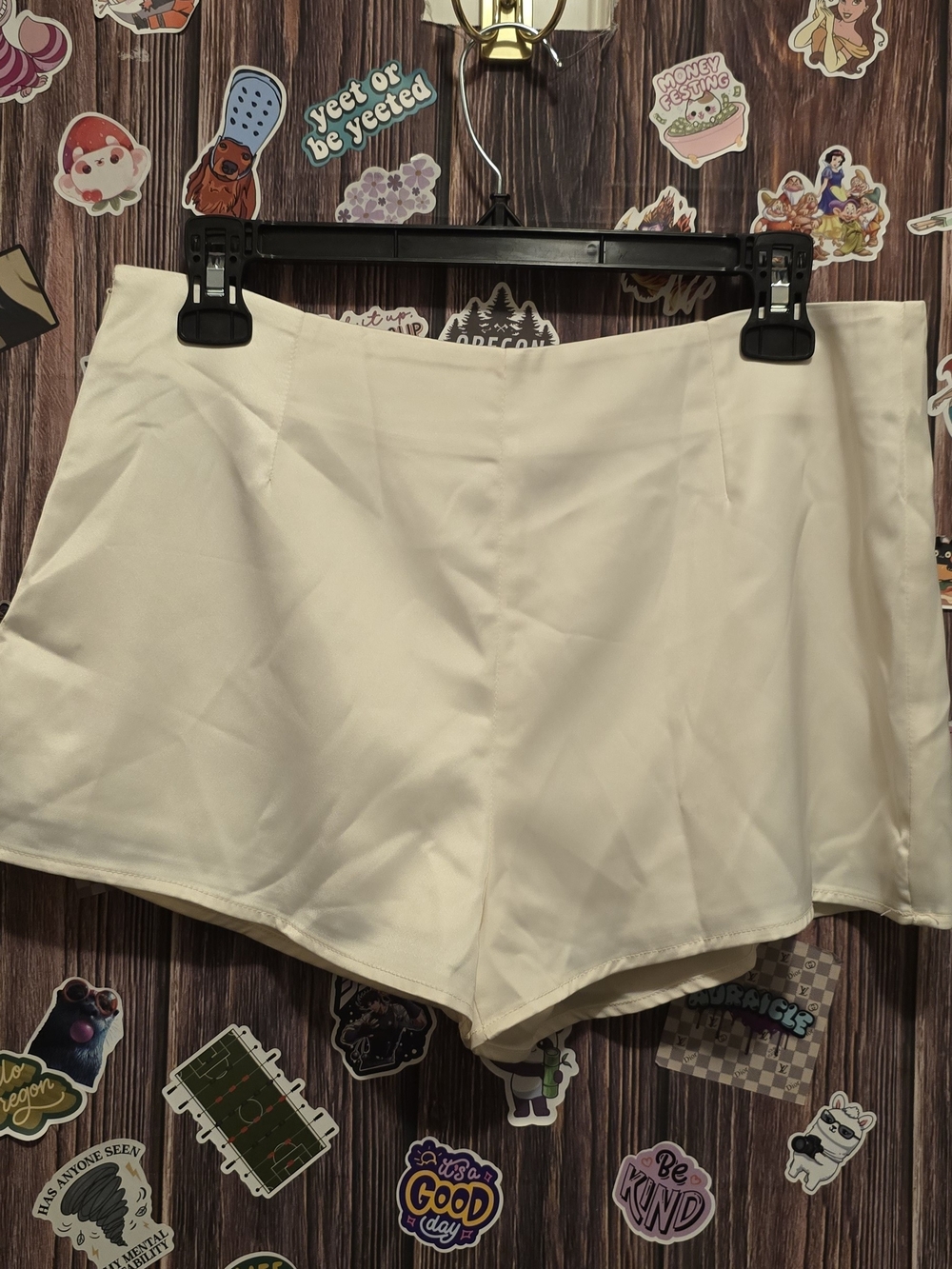 White Women's High-Waist Shorts